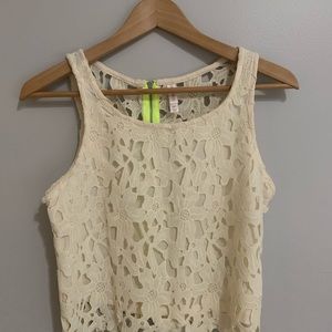Xhilaration  lace with lining in front top